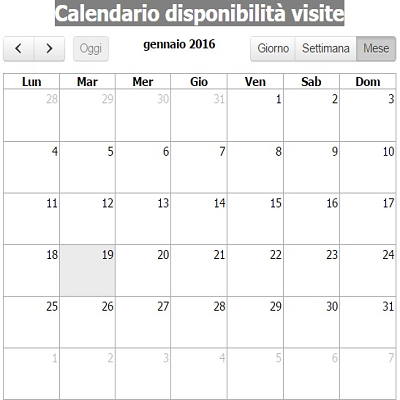 Calendario degli avvenimenti